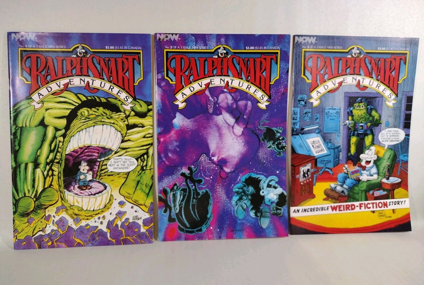 Ralph Snart Adventures (1986) Complete Now Comics Mini-series #1 2 3 VF
