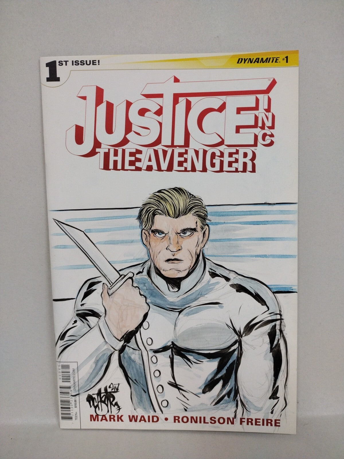 Justice Inc Avenger #1 (2015) Dynamite Comic Sketch Cover Var W Original Art