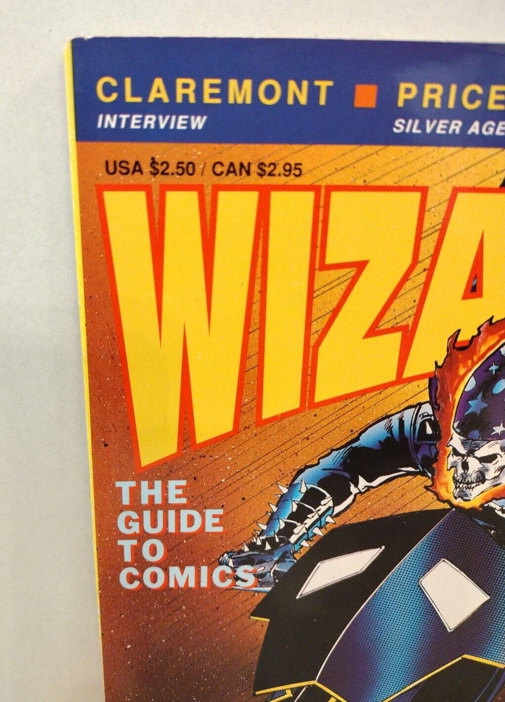 Wizard The Guide to Comics #2 (1991) Magazine  Ghost Rider Cover w Poster insert
