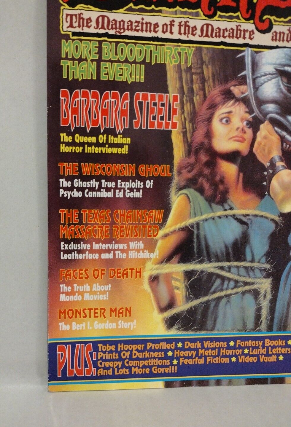 The Dark Side Magazine #11 (1991) TCSM Tobe Hooper Barbara Steele Horror