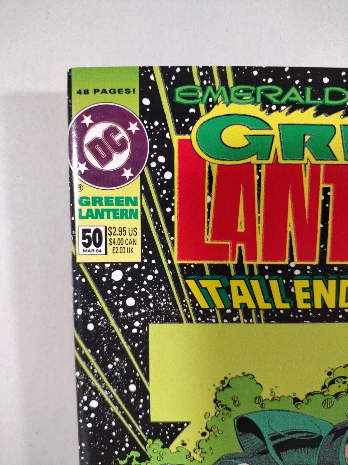 Green Lantern #50 (1994) DC Comic GITD Cover 1st Parallax Emerald Twilight Pt 3