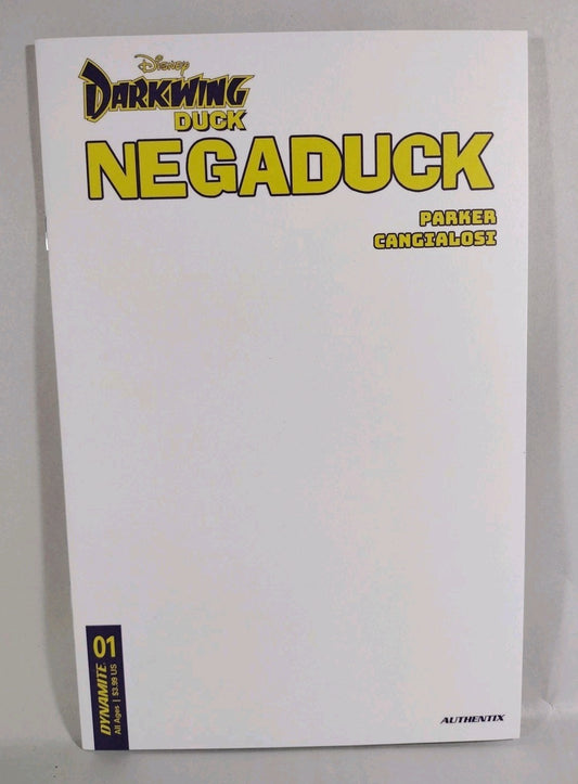 Darkwing Duck Negaduck #1 (2023) Dynamite Blank Sketch Cover Variant Comic New