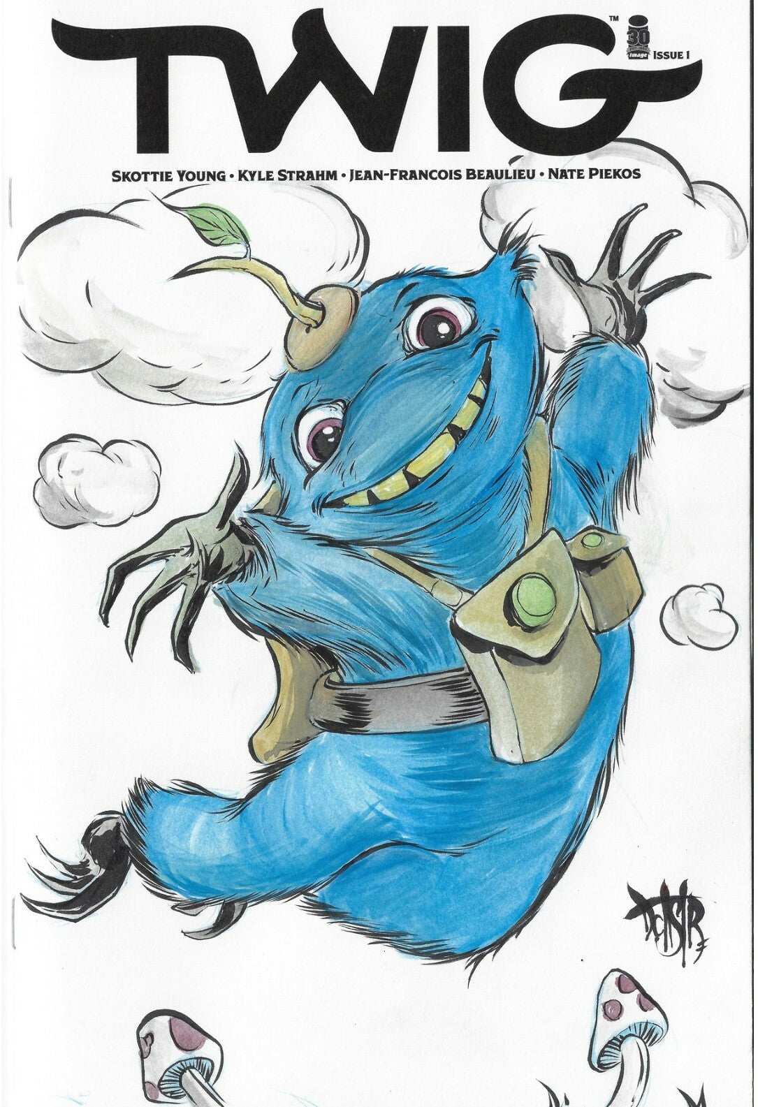 TWIG #1 (2022) Image Comic Sketch Cover Variant W Original DCastr Watercolor Art