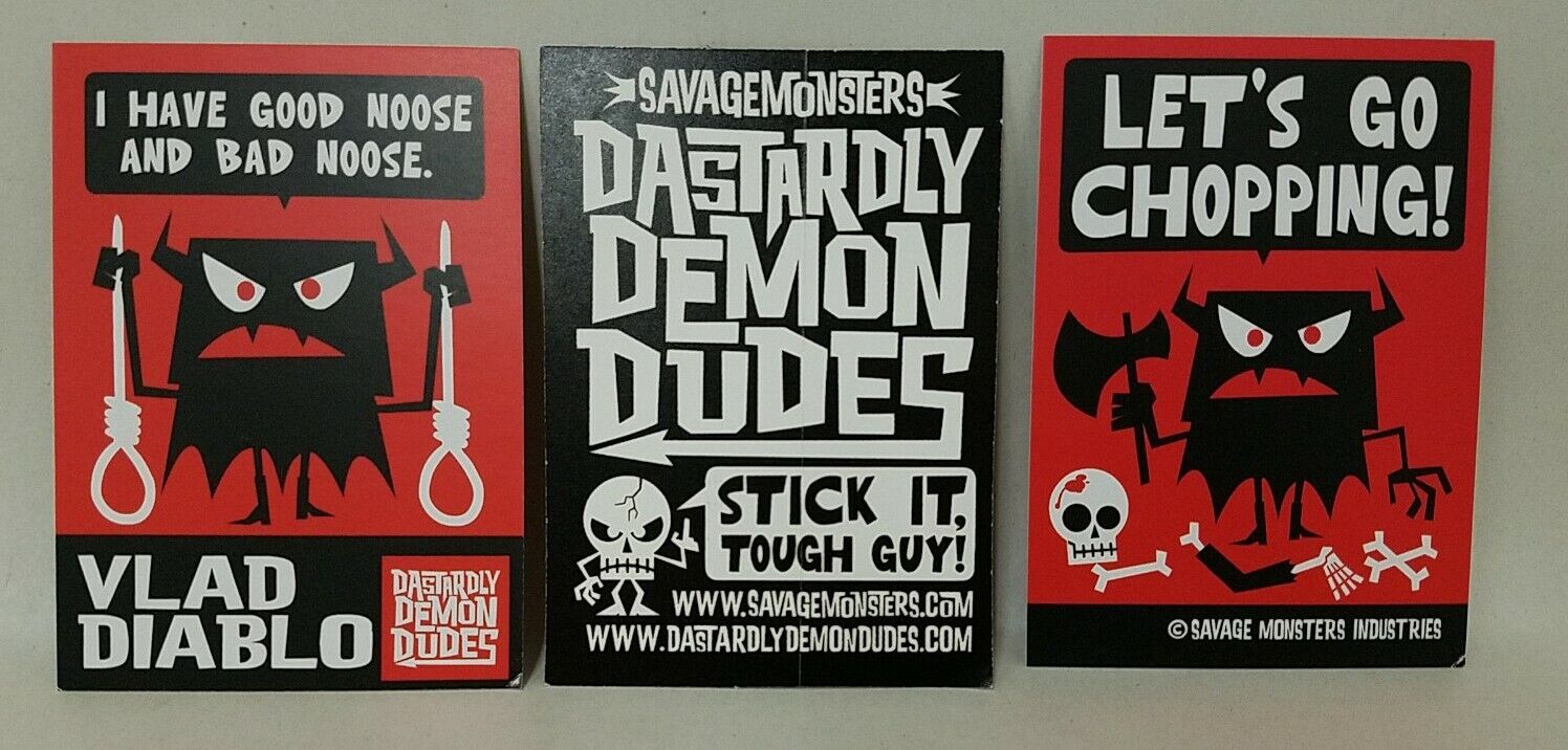 Dave Savage Monsters Fun Pack Stickers Trading Cards