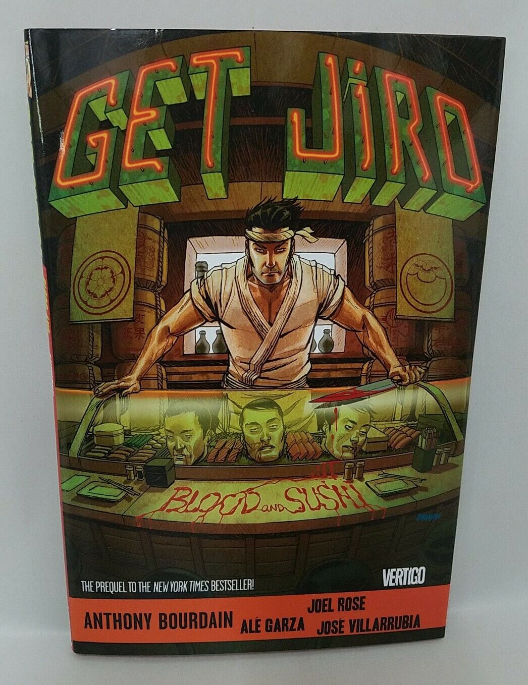 Get Jiro Blood And Sushi (2015) by Anthony Bourdain Hardcover New Vertigo HC