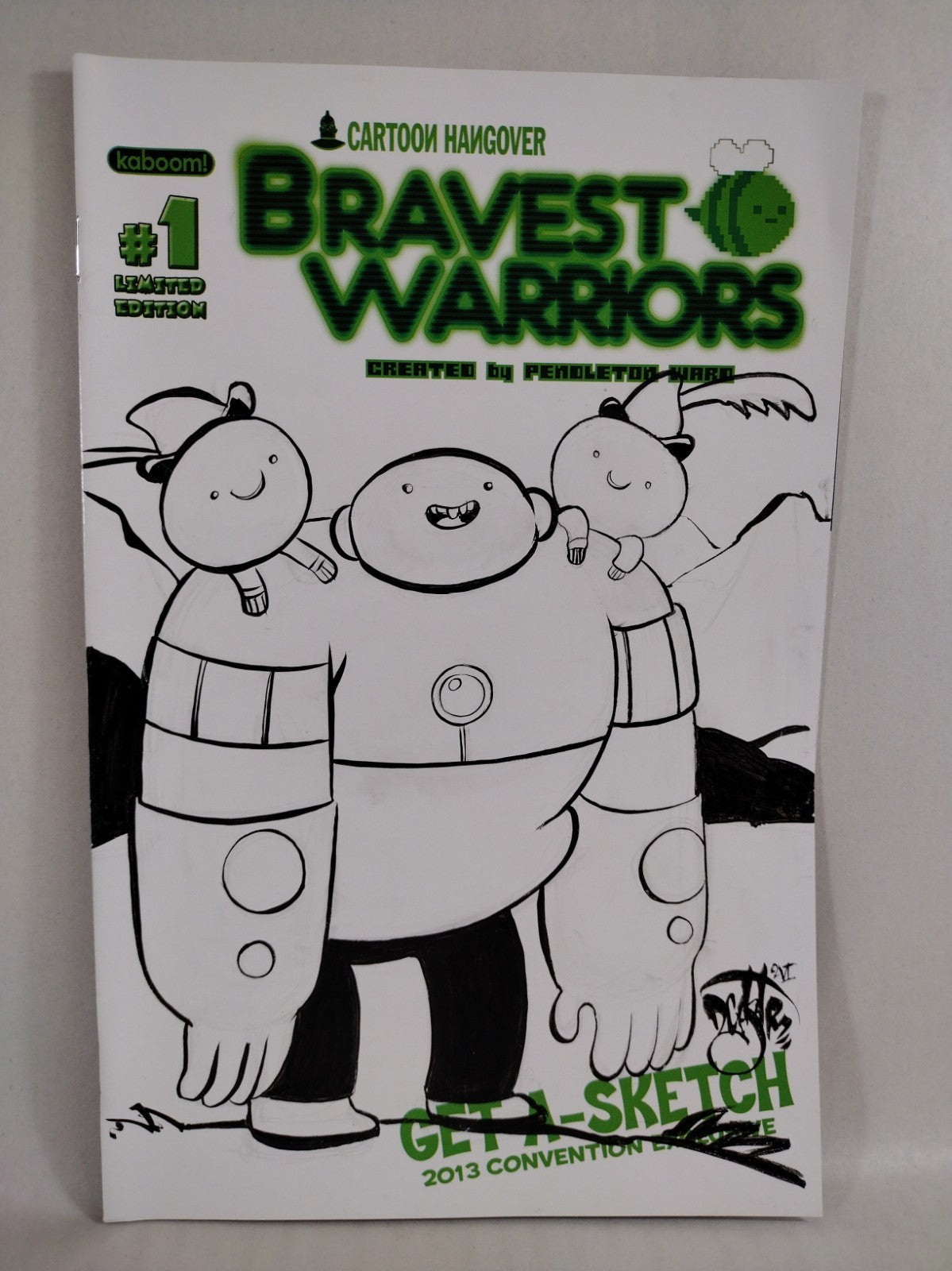 Bravest Warriors 1 (2012) Boom Comic Sketch Cover W Original DCastr Wallow Art
