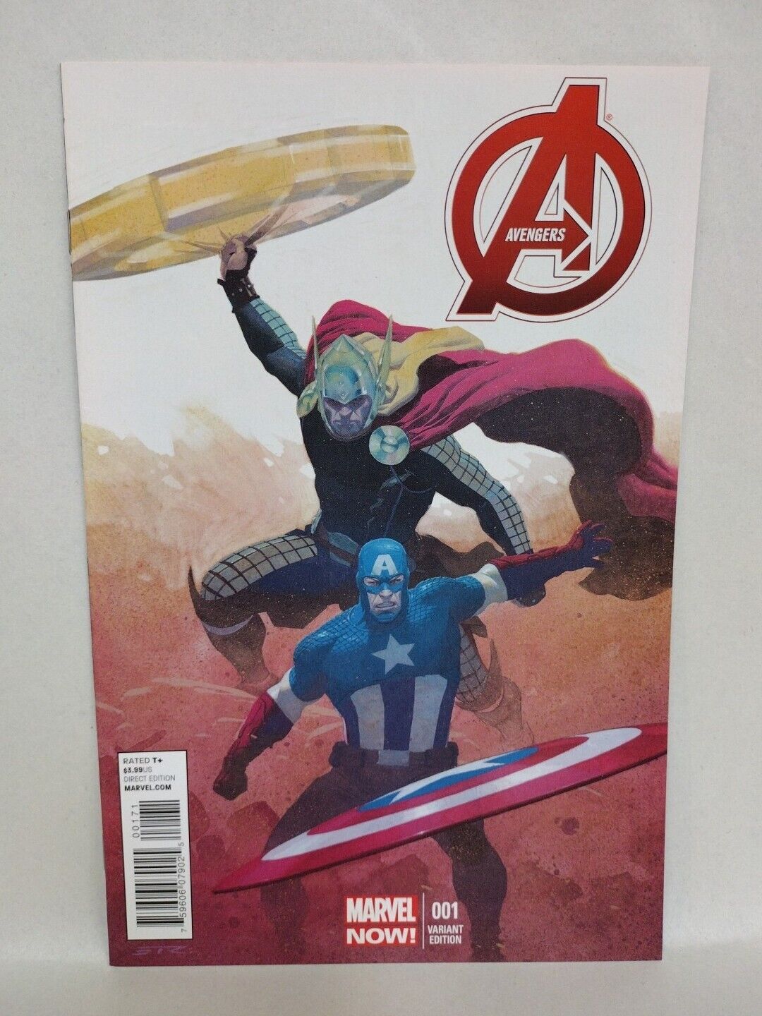 Avengers #1 (2012) Marvel Comic 1:50 RIBIC Ratio Thor Captain America Variant NM