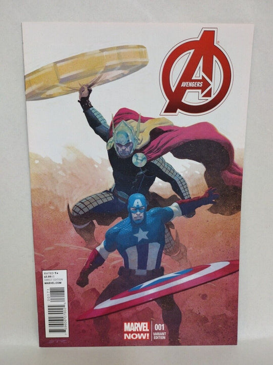 Avengers #1 (2012) Marvel Comic 1:50 RIBIC Ratio Thor Captain America Variant NM