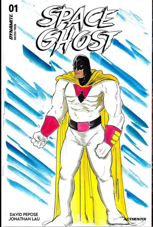 Space Ghost #1 (2024) Dynamite Comic Sketch Var Cover W Original Dave Castr Art