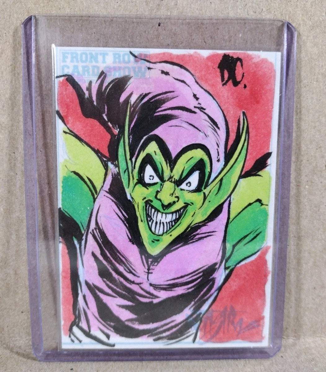 DCastr 2025 Front Row Show Exclusive Sketch Card W Original Green Goblin Art