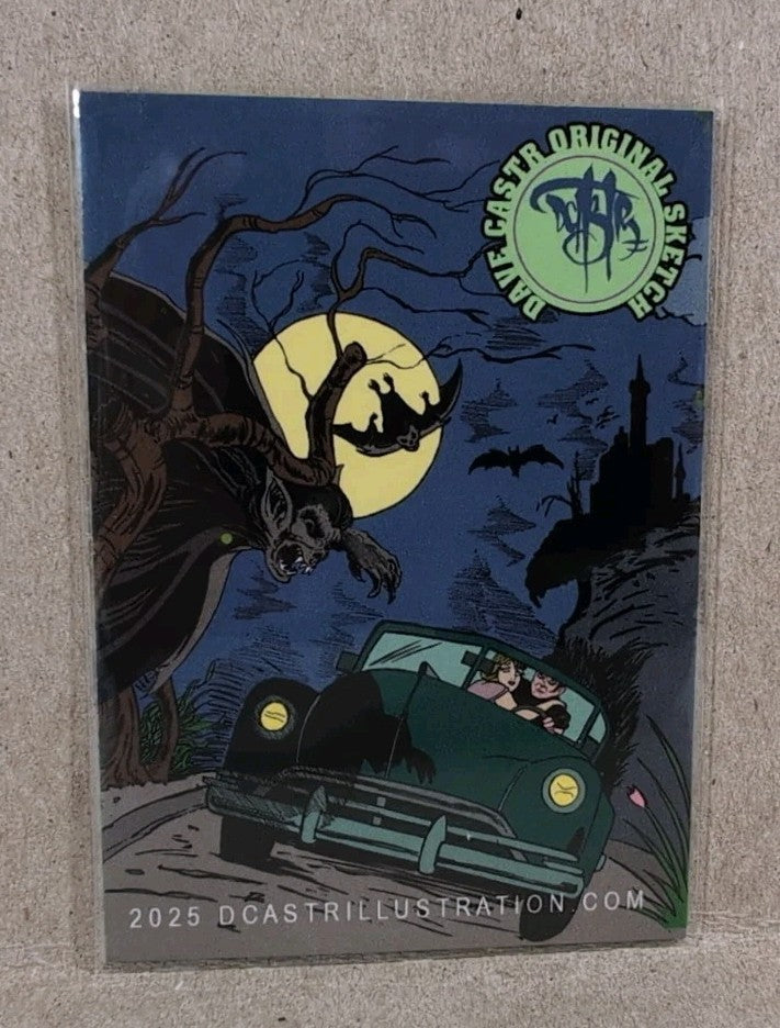 Dave Castr Crusin (2025) OAC Sketch Card W Original DC Comic Swamp thing Art