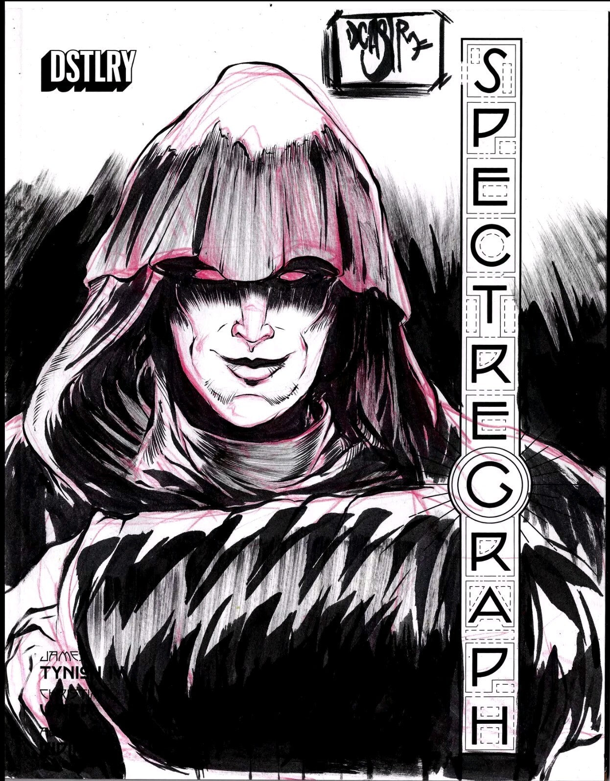 Spectregraph #1 (2024) Dstlry Comic Magazine Sketch Cover Variant W Original Art