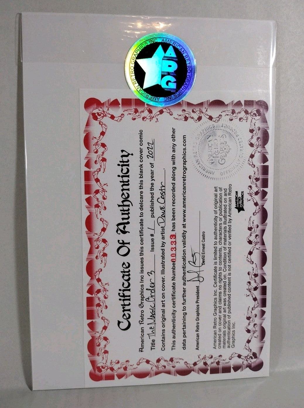 Magic Order 3 #1 (2022) Sketch Cover Variant Image Comic w Original Art DCastr 