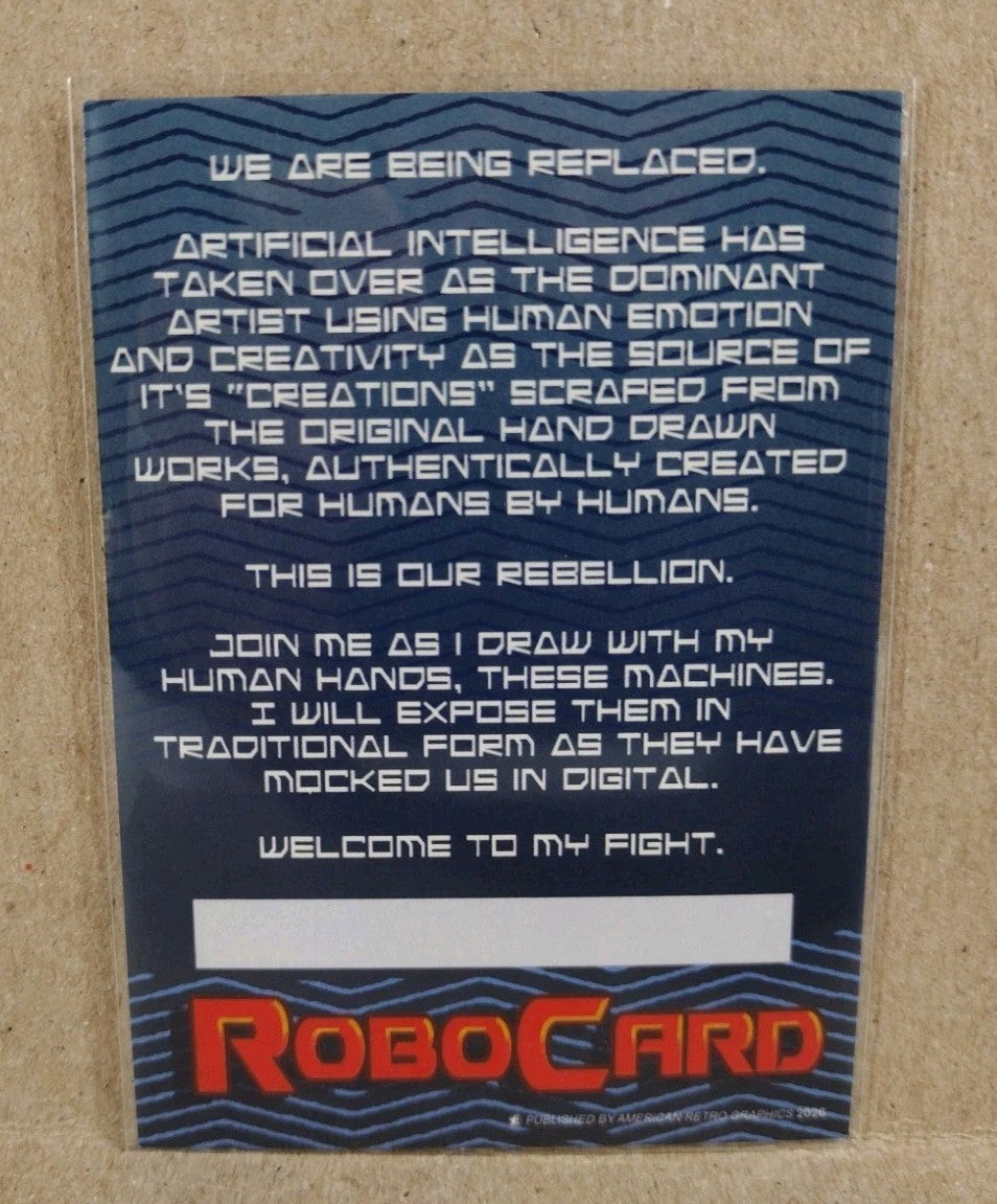 Robocard (2026) ARG Sketch Card W Original DCastr Cyborg Superman Art