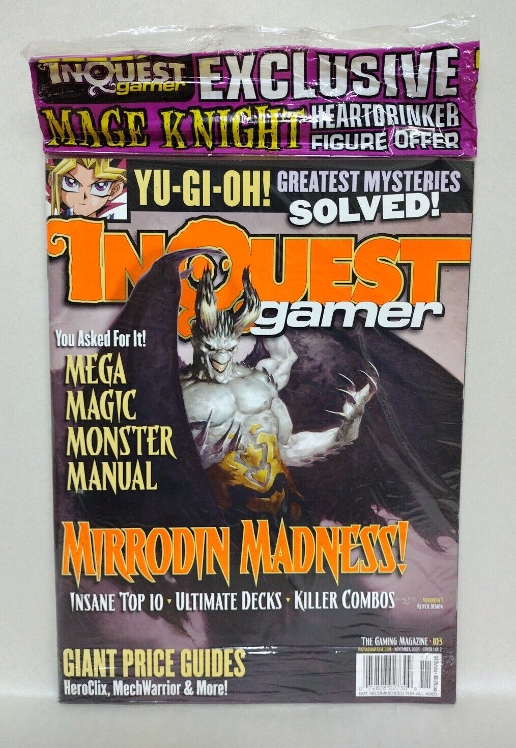 INQUEST GAMER #103 (2003) COVER A MAGIC MONSTER MANUAL NEW SEALED W MTG INSERTS