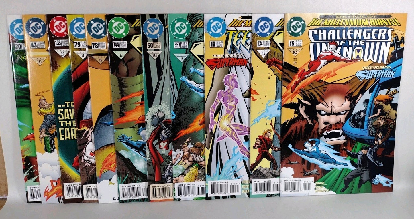 Superman: Behold! The Millennium Giants! #1-8 Complete Story + Tie-Ins Red Blue