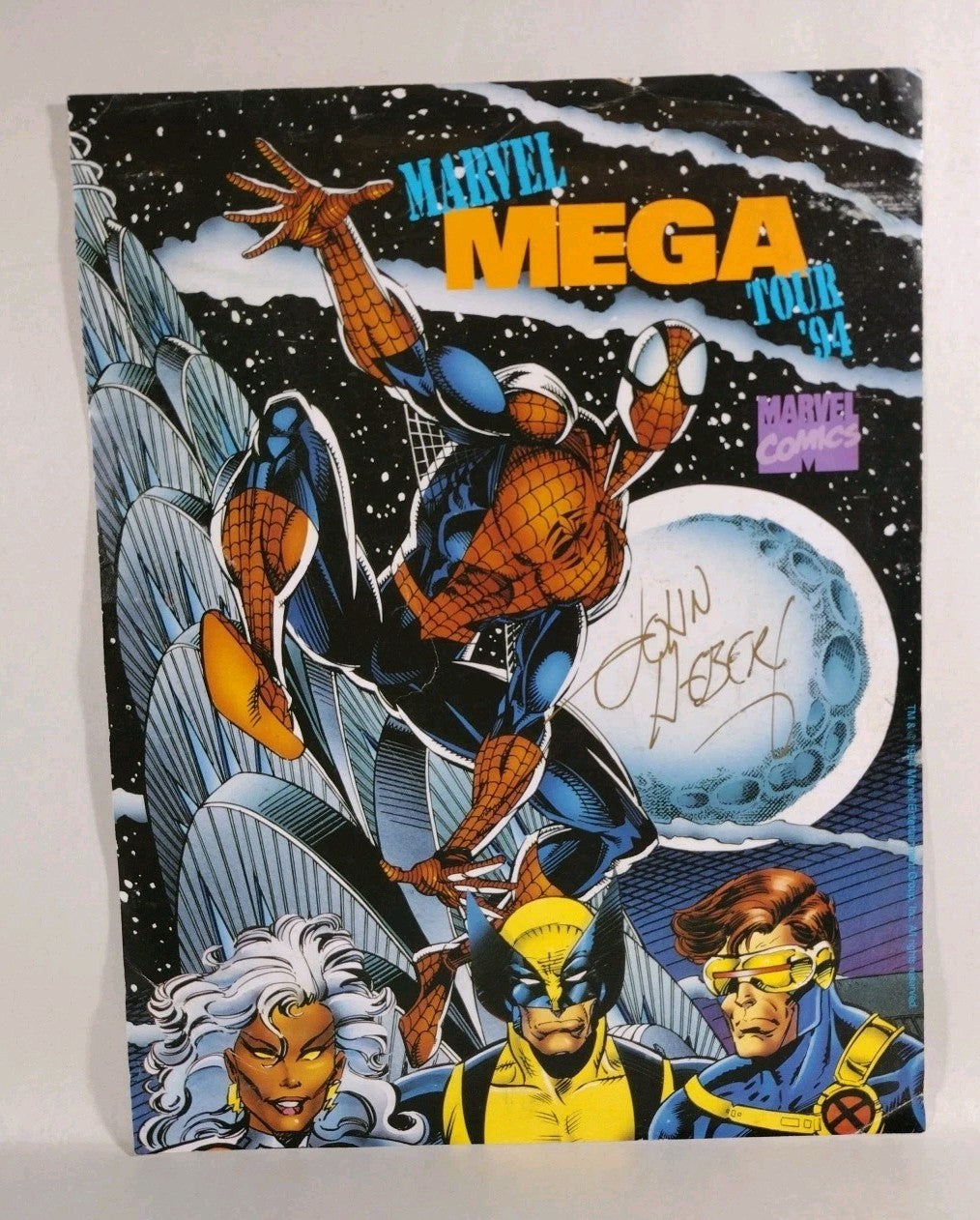 Marvel Mega Tour '94 (1994) 8 X 10" Mini Poster Print Signed John Herbert