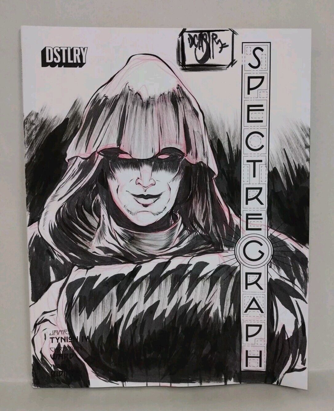 Spectregraph #1 (2024) Dstlry Comic Magazine Sketch Cover Variant W Original Art