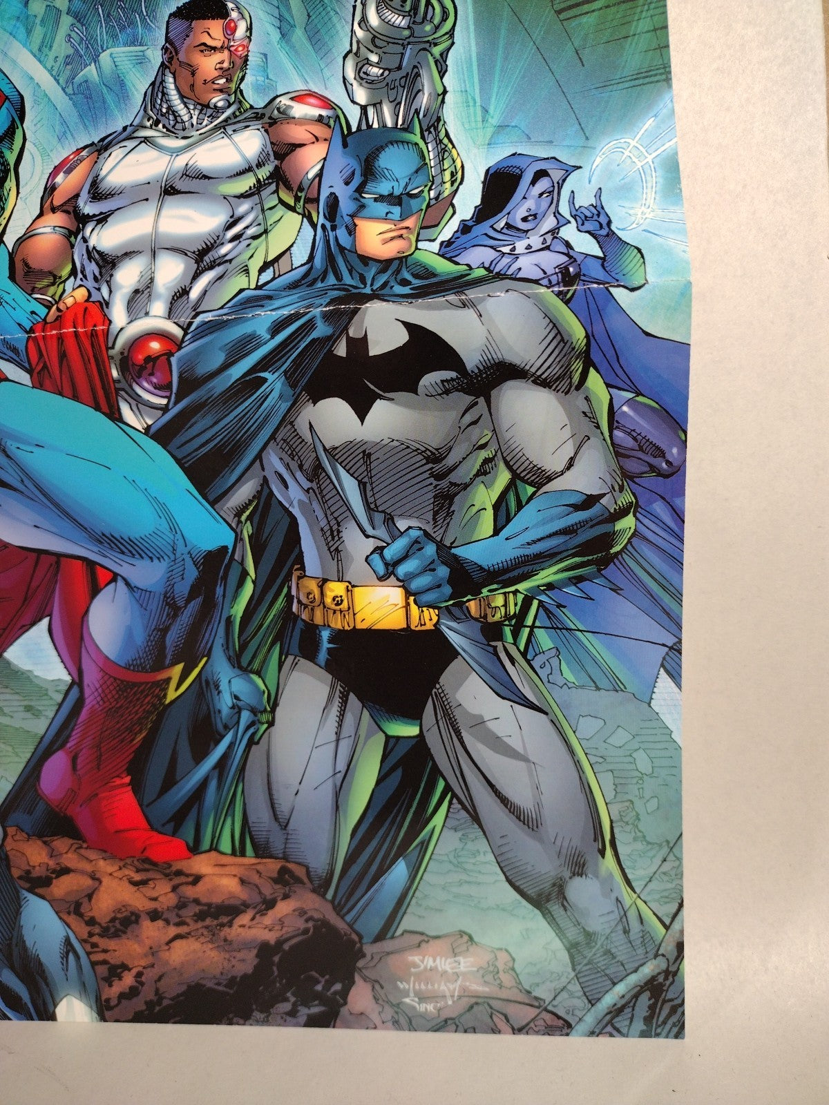 DC Universe (2009) Online Poster Double-Sided Promo Superman Batman 20.5 X 13.5"