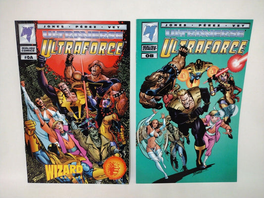 Ultraforce 0A 0B (1994) Ultraverse Malibu Comics Wizard Perez AshCan Mini VF-NM