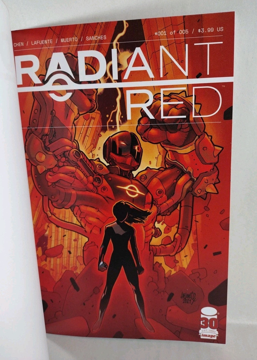 Radiant Red #1 (2022) Image Comics Blank Sketch Variant Cover LaFuente New NM