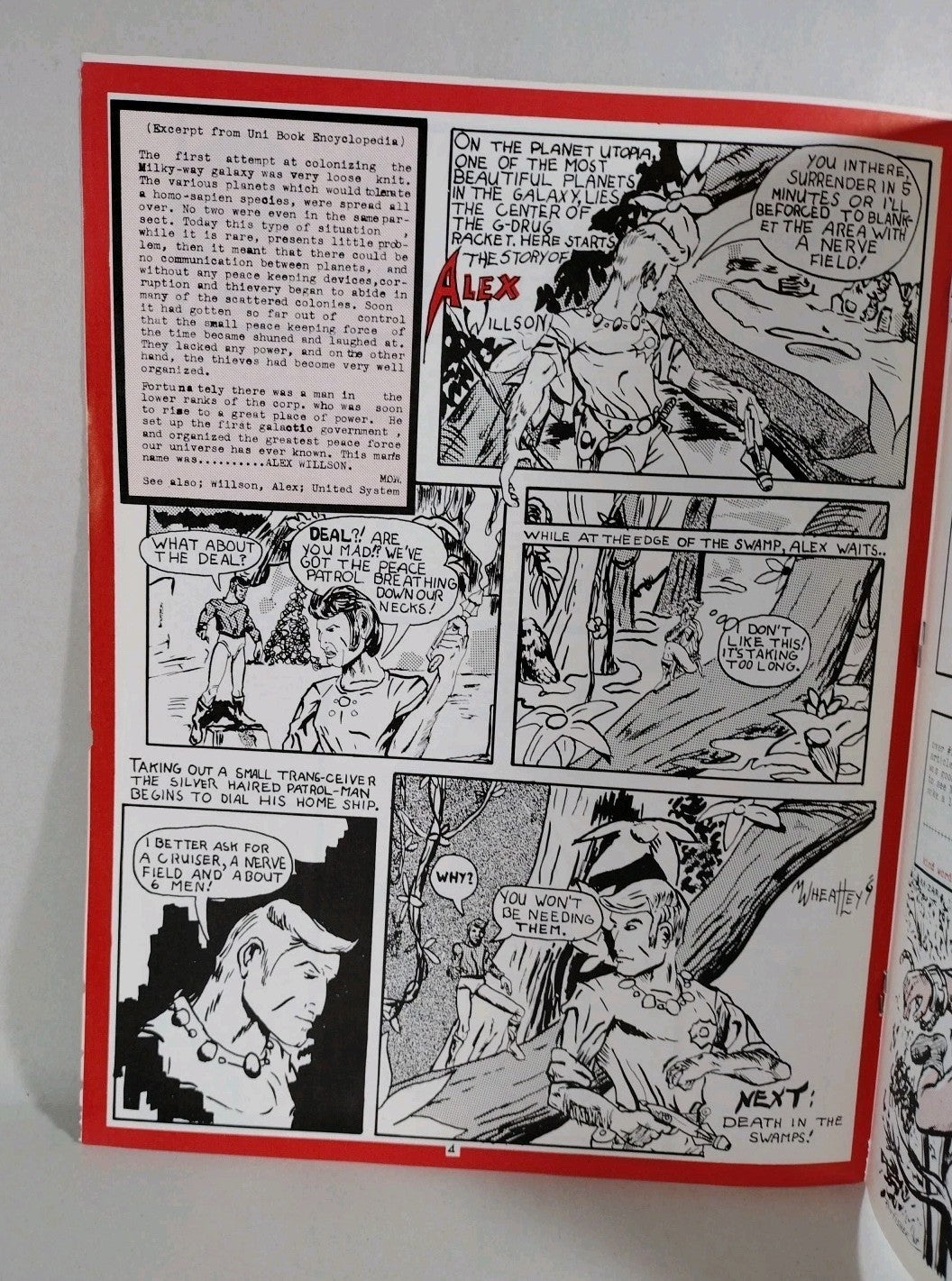 NUCLEUS Fanzine #3*4 (1970) Mark Wheatley 8 Pg Self Publication Good Condition 