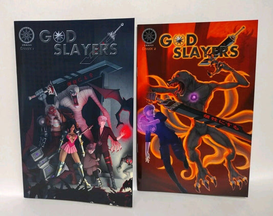 God Slayers (2022) Tenebris Anima Comic Set #1 2 Nathan Johns Mario Barraza NM