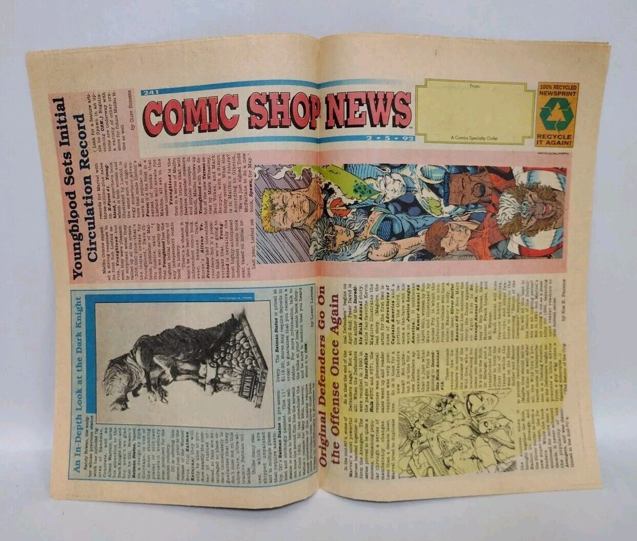 Comic Shop News 241 (1992) Image Youngblood Cyber Rad TMNT Comic Strip