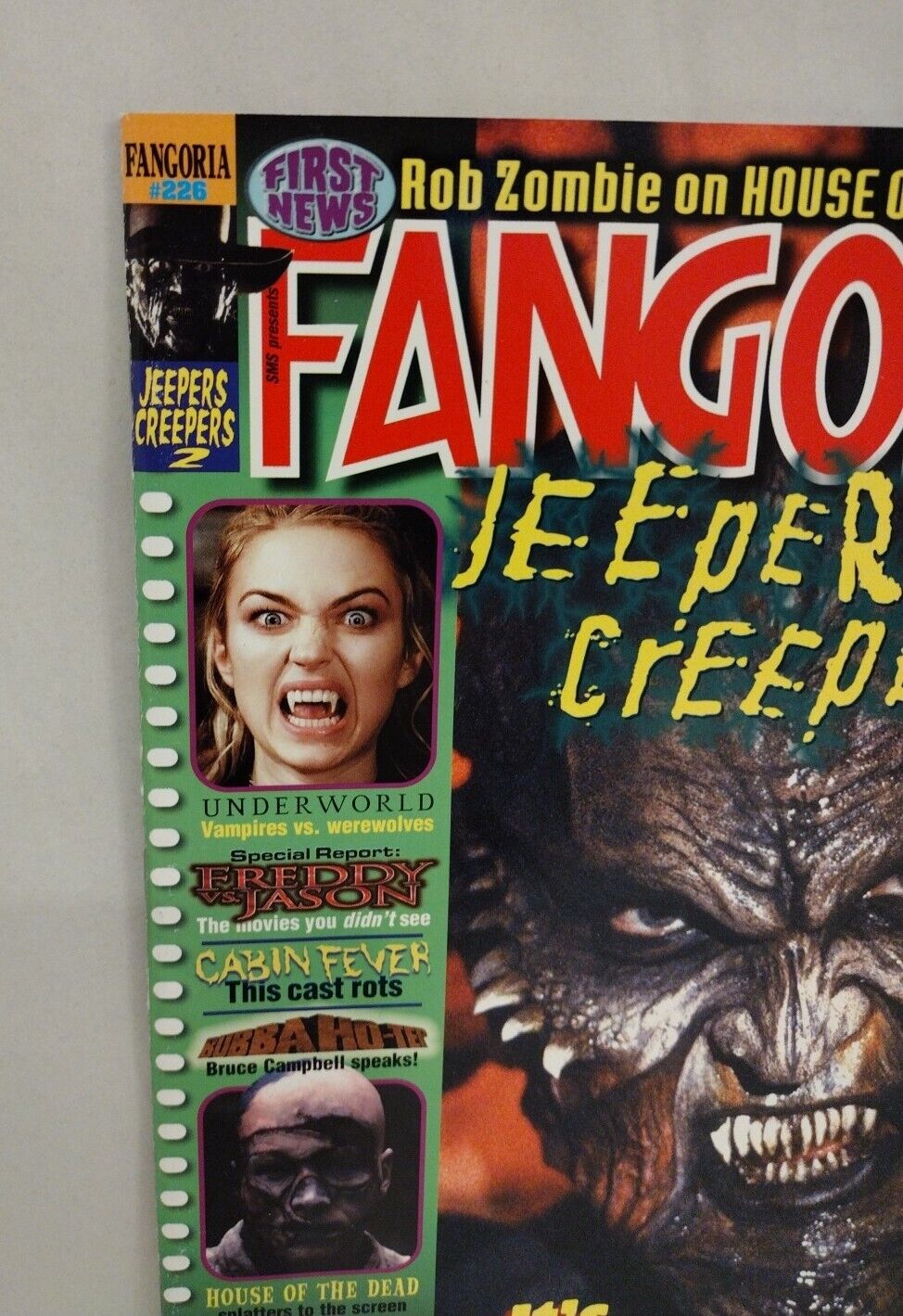 Fangoria Magazine #226 (2003) Jeepers Creepers 2 House Of The Dead Underworld 