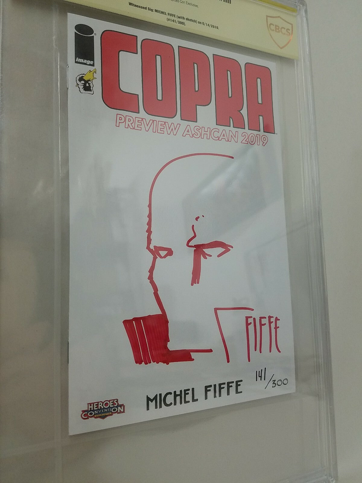 Copra Preview Ashcan 2019 Signed Michel Fiffe W Sketch CBCS 9.8 141/300 Rare