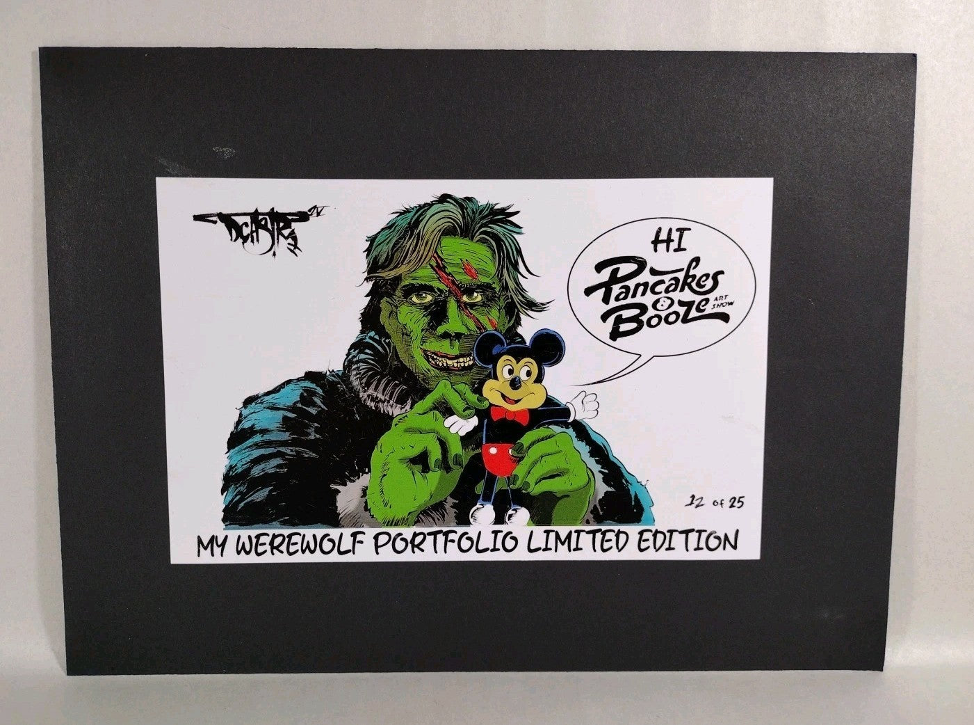 My Werewolf Portfolio Dave Castr Signed #d Art Print Set American Retro Graphics