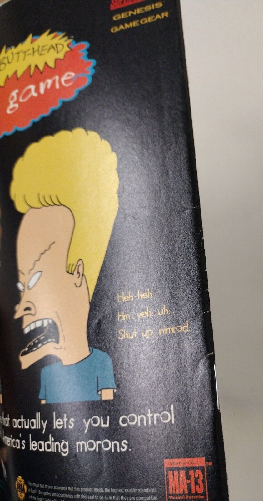 Beavis And Butt-Head #12 (1995) Marvel MTV Comic Christmas Issue