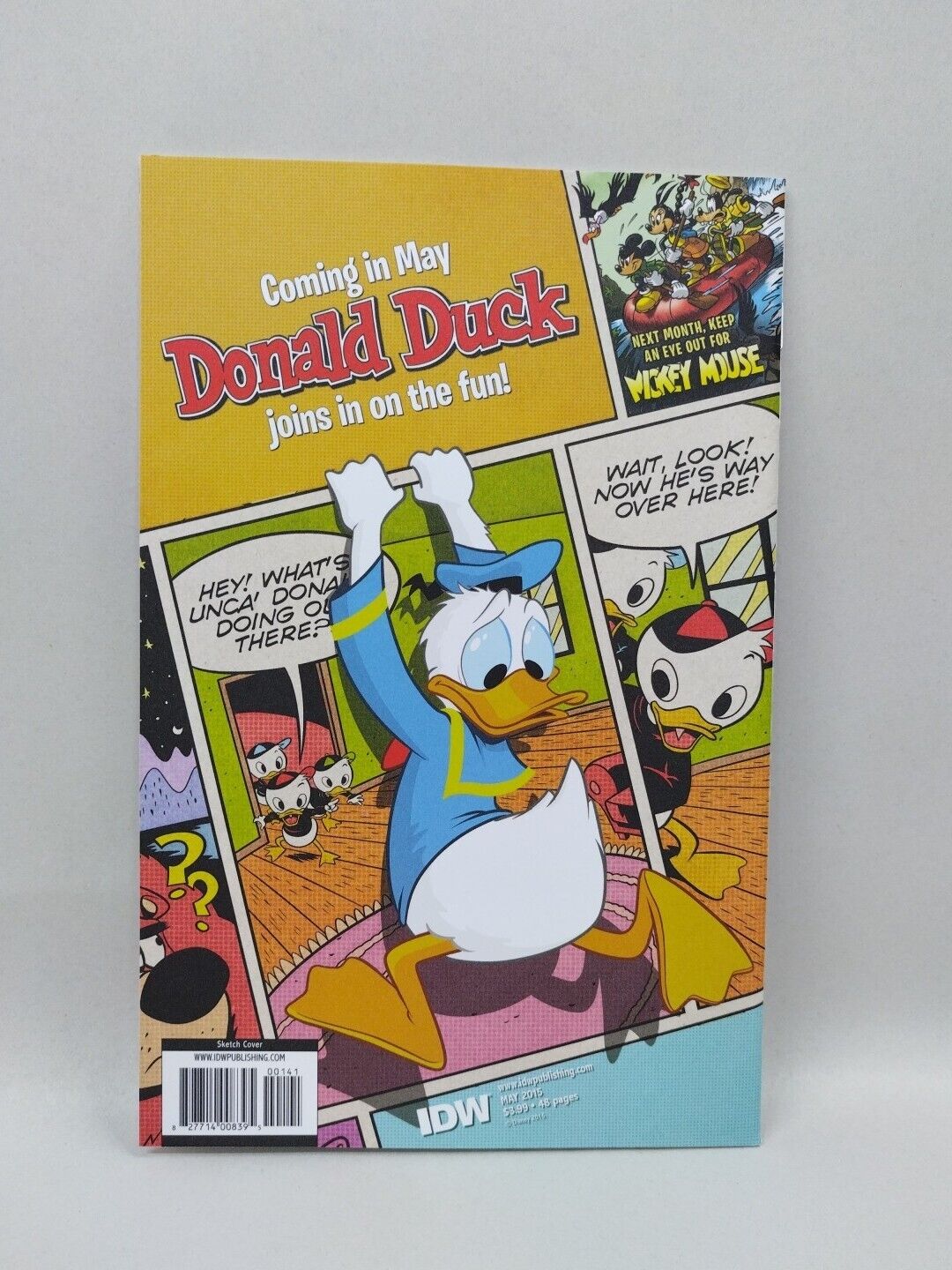 Uncle Scrooge, Walt Disney #1 Blank Sketch Variant Cover LEGACY NUMBER 405) NEW