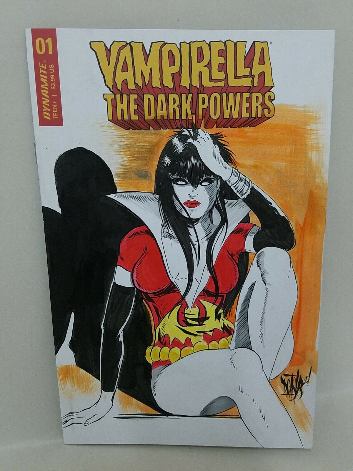 Vampirella Dark Powers #1 Blank Cover Comic Variant W Original Art ARG COA 192