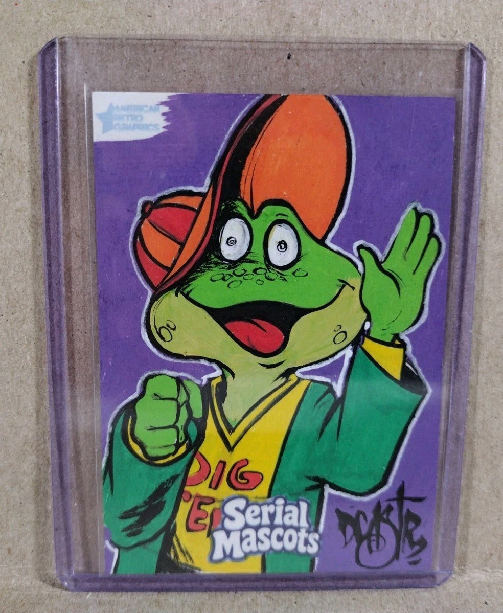 Serial Mascots (2026) ARG Sketch Card W Original Dave Castr Dig 'Em Frog Art