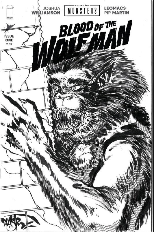 Blood Of The Wolfman #1 Image Comic 2026 Sketch Cover Var W Original DCastr Art