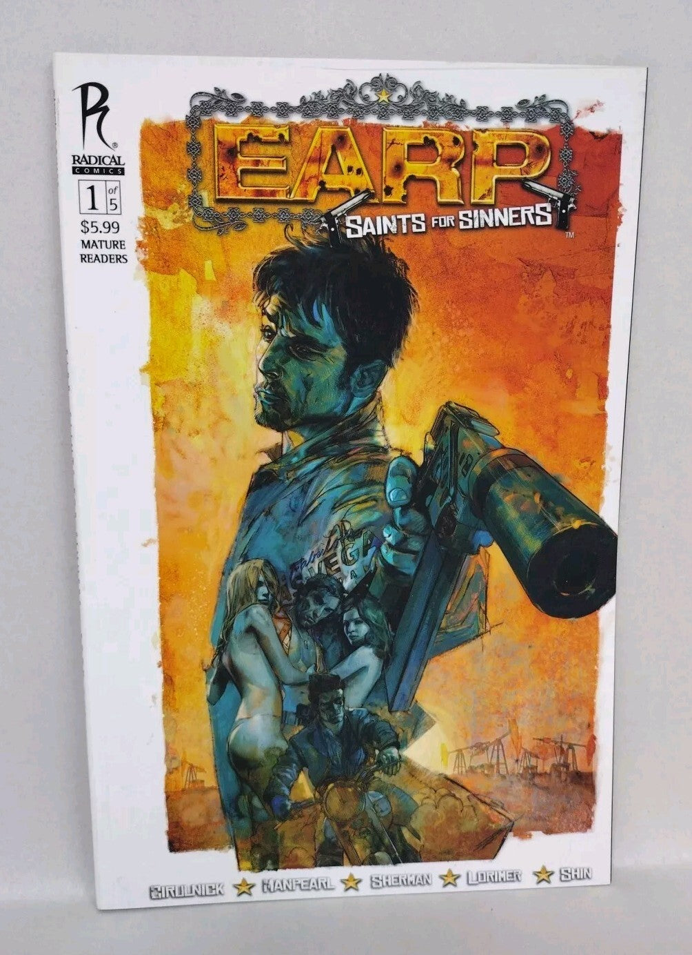 Earp Saints For Sinners (2010) Complete Radical Comic Story Lot Set #1 2 3 4 
