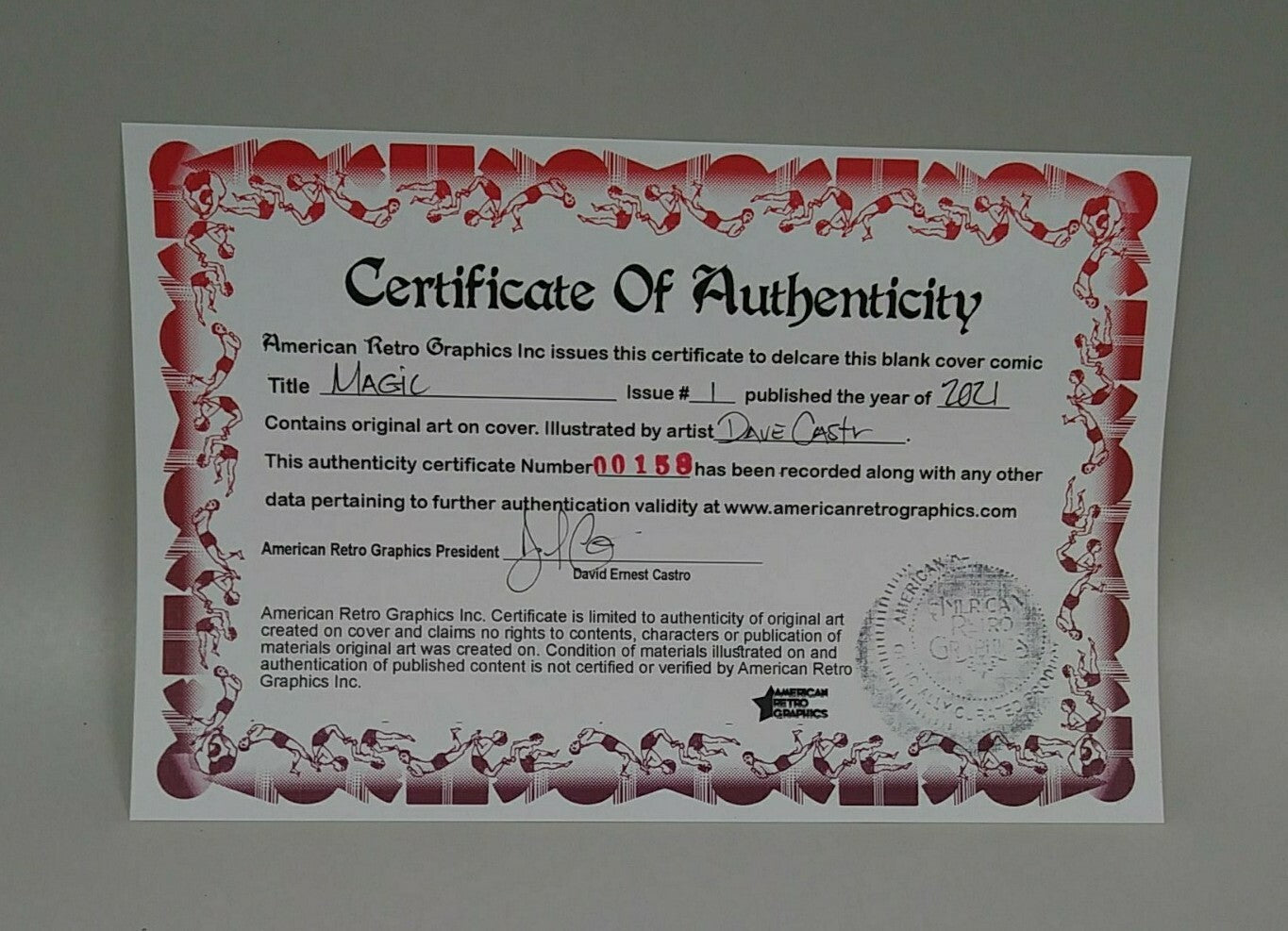 Magic #1 (2021)  Boom Sketch Cover Variant Comic W Original DCastr Art ARG MTG