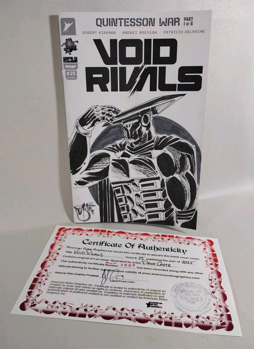 Void Rivals #25 (2025) Image Skybound Sketch Cover Variant W Original DCastr Art