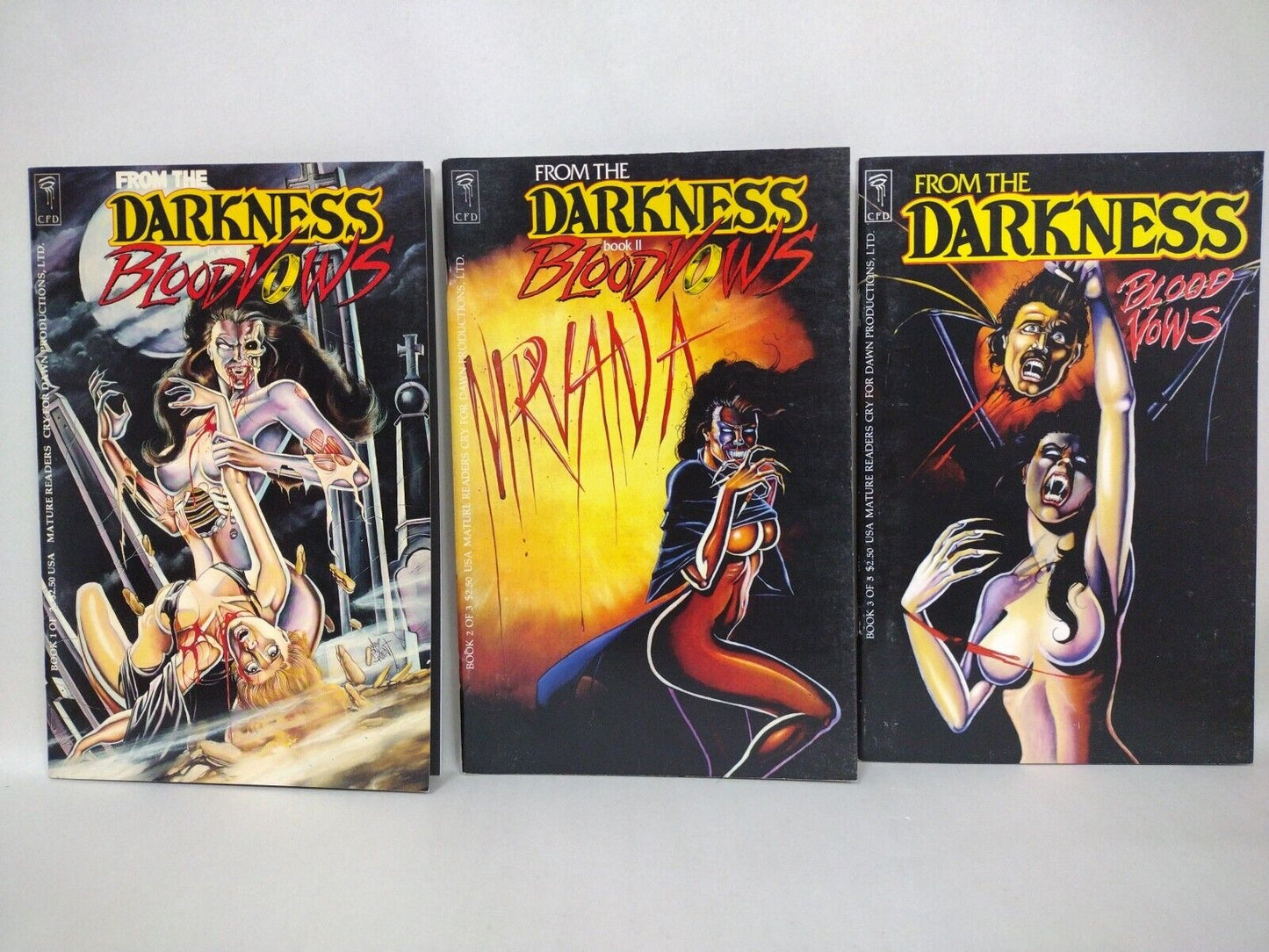 From the Darkness Book II Blood Vows (1992) 1 2 3 Complete Series CFD Jim Balent