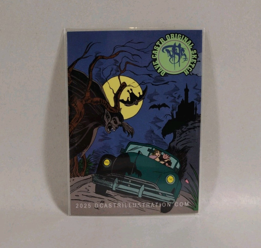 Dave Castr Crusin (2025) OAC Sketch Card W Original Marvel Spider-Man Art