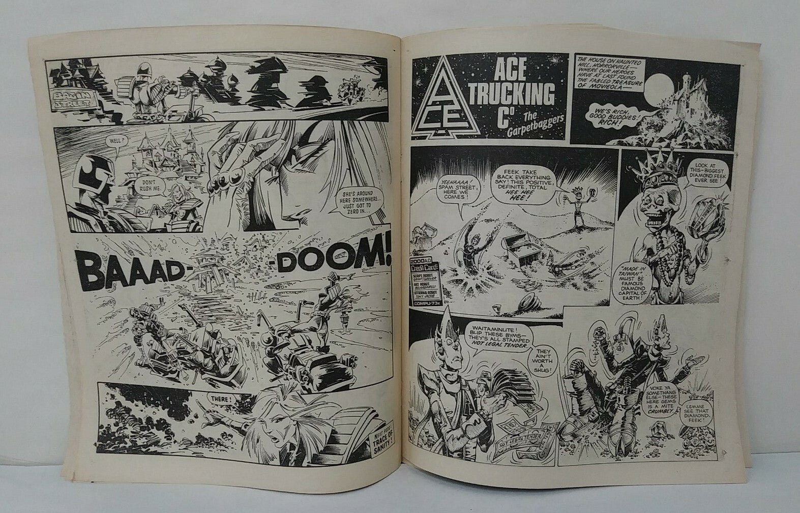 2000ad (1986) Prog 497 Judge Anderson Tomb Of Judges Slaine UK Newsprint Comic