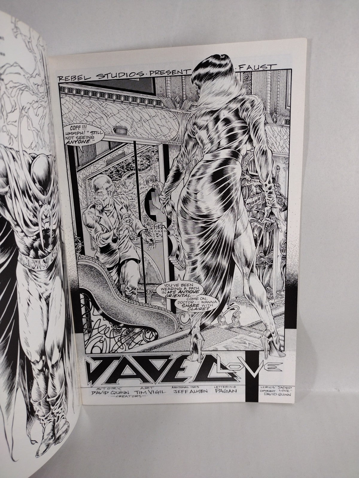 FAUST LOVE OF THE DAMNED Act 8 (1991) Rebel Studios Comic Tim Vigil 1st Print VF