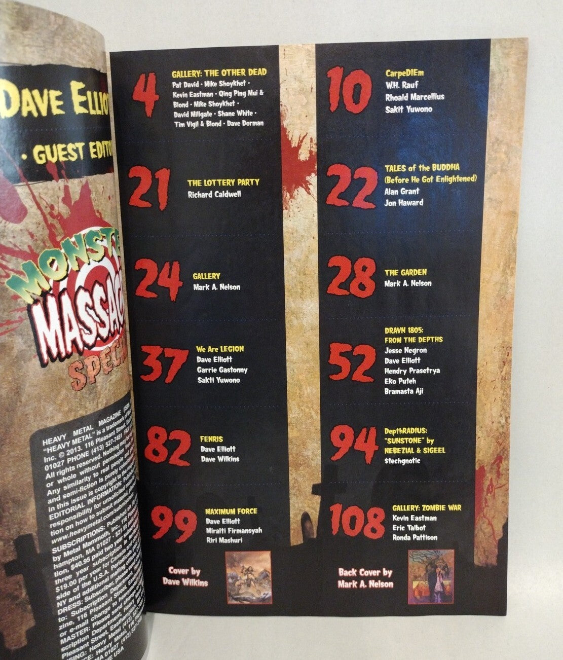 HEAVY METAL Magazine #265 (2013) Mark A Nelson Gallery Kevin Eastman NEW 
