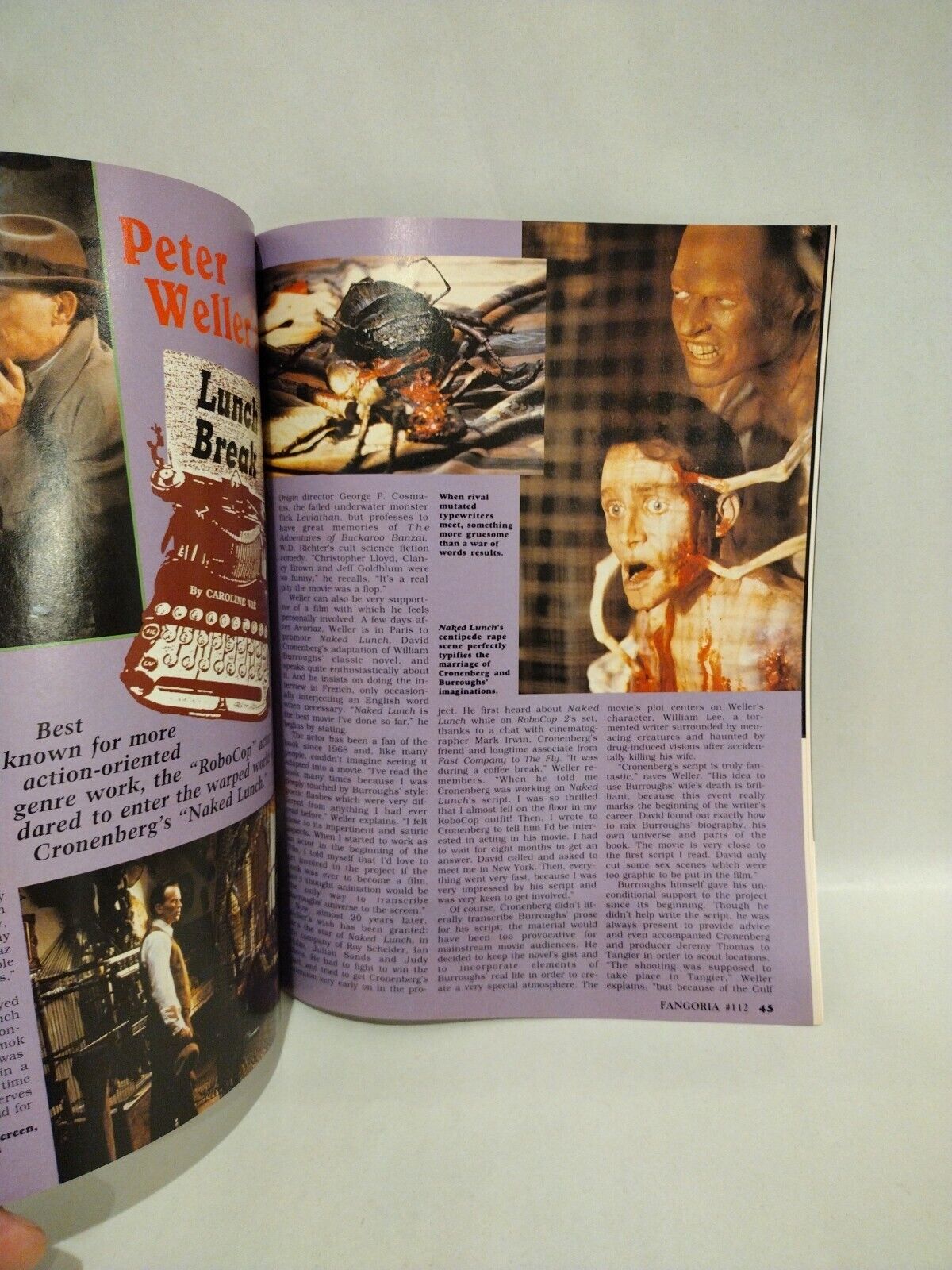 FANGORIA Magazine #112 (1992) Hellraiser III Naked Lunch Alien 3 Sleepwalkers 