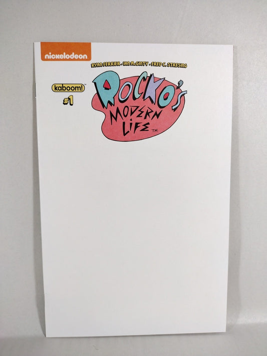 Rocko's Modern Life #1 (2017) Boom Studios Blank Sketch Variant Cover Comic NM
