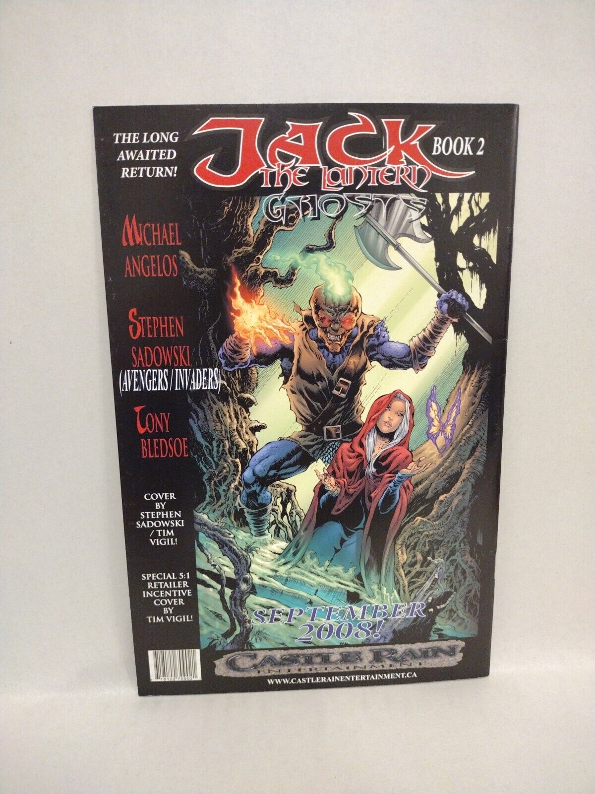 Jack the Lantern Ghosts (2007) Castle Rain Complete Comic Set FCBD Preview 1 2 3