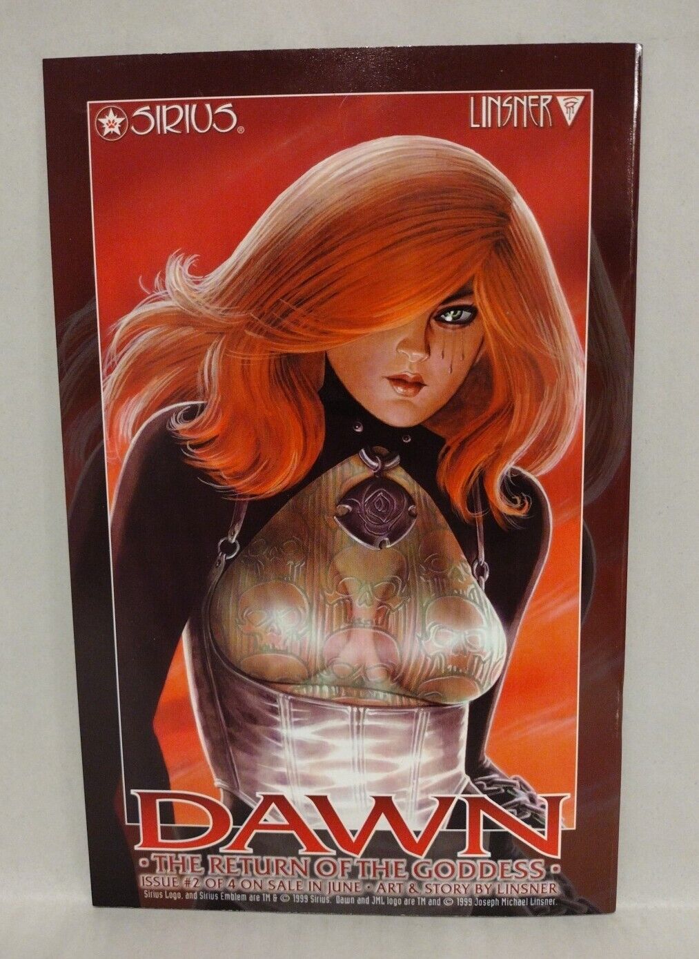 Dawn Return of the Goddess (1999) Complete Sirius Comic Set #1 2 3 4 Linsner