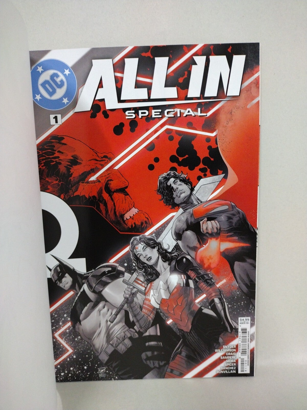 DC All In Special 1 2024 Sketch Cover Comic W Original DCastr Hawk And Dove Art