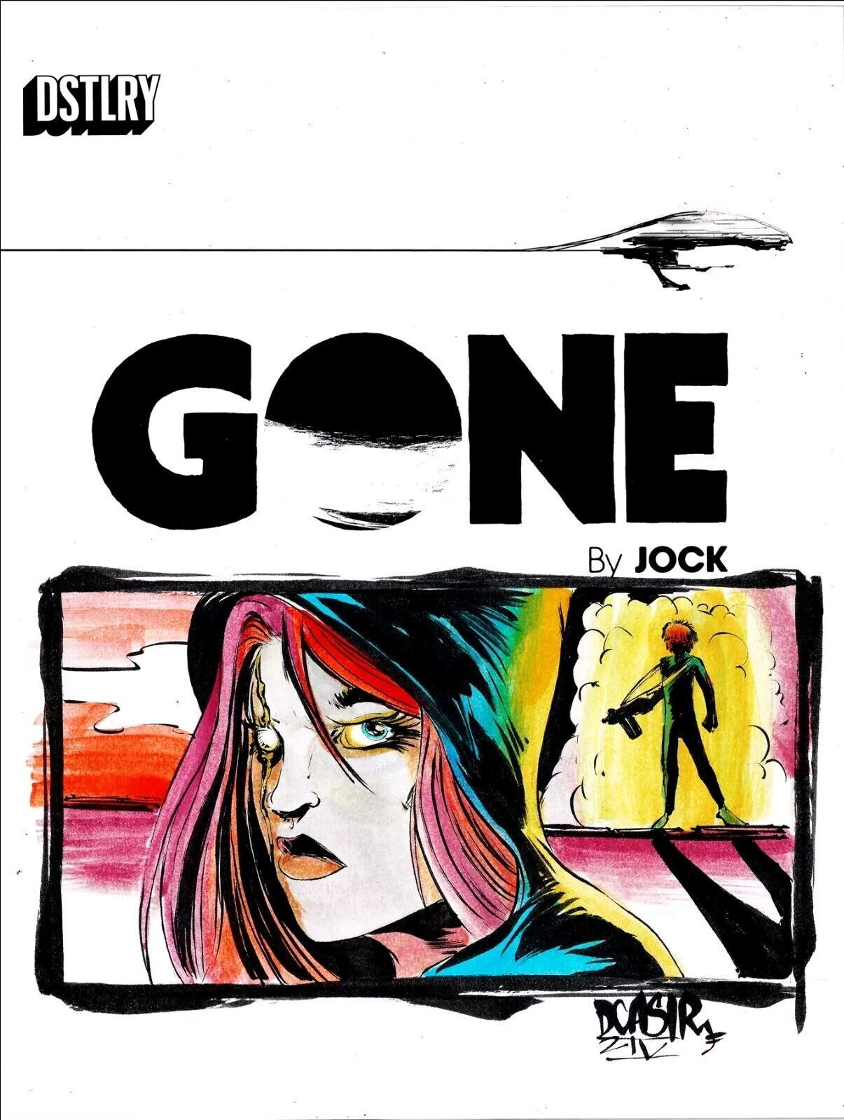 Gone 3 Dstlry 2024 Comic Magazine Sketch Cover Variant W Original Dave Castr Art